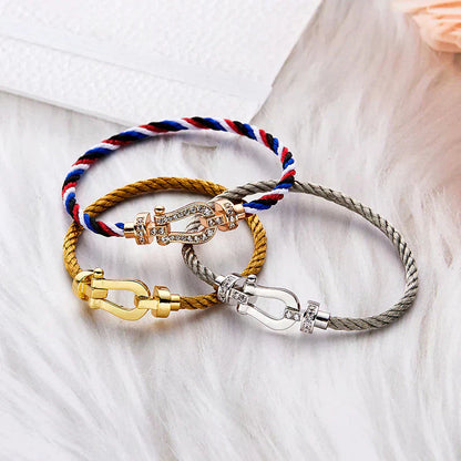 [CharmAmor]FORCE LARGE HORSESHOE NO DIAMOND BRACELET GOLD
