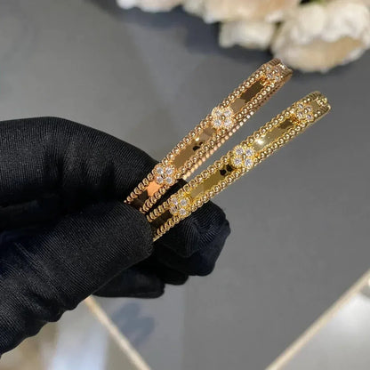 [CharmAmor]CLOVER BRACELET 4MM DIAMONDS