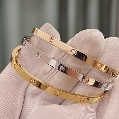 [CharmAmor]LOVE BRACELET 3.65MM 10 DIAMONDS