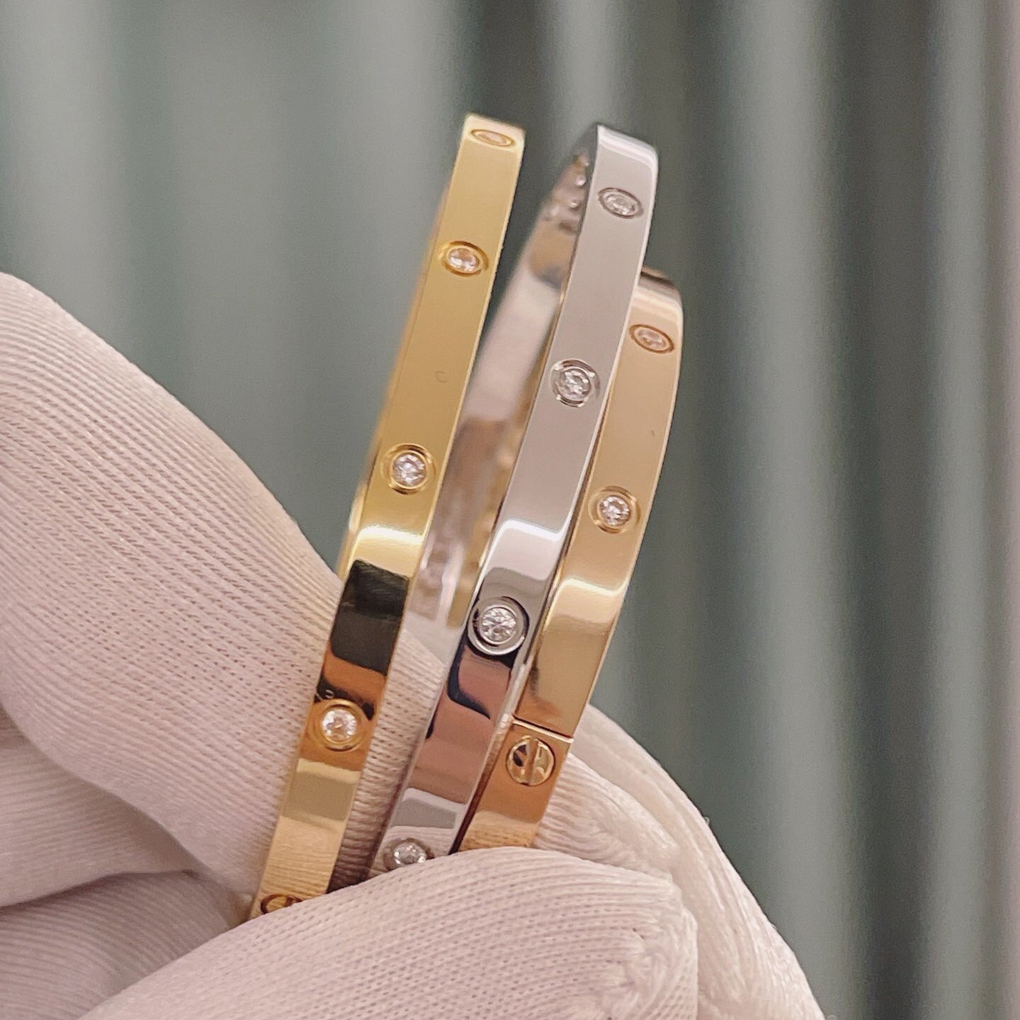 [CharmAmor]LOVE BRACELET 3.65MM 10 DIAMONDS