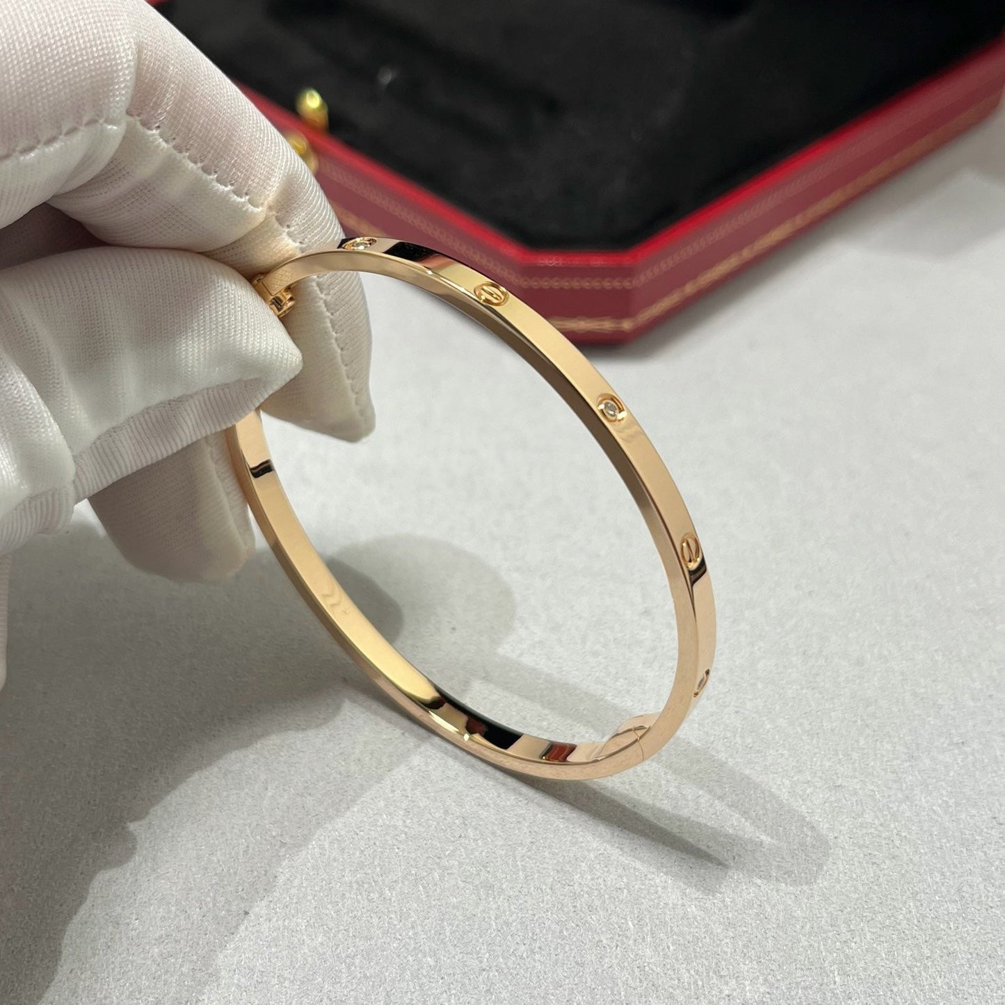[CharmAmor]LOVE BRACELET 3.65MM 6 DIAMONDS