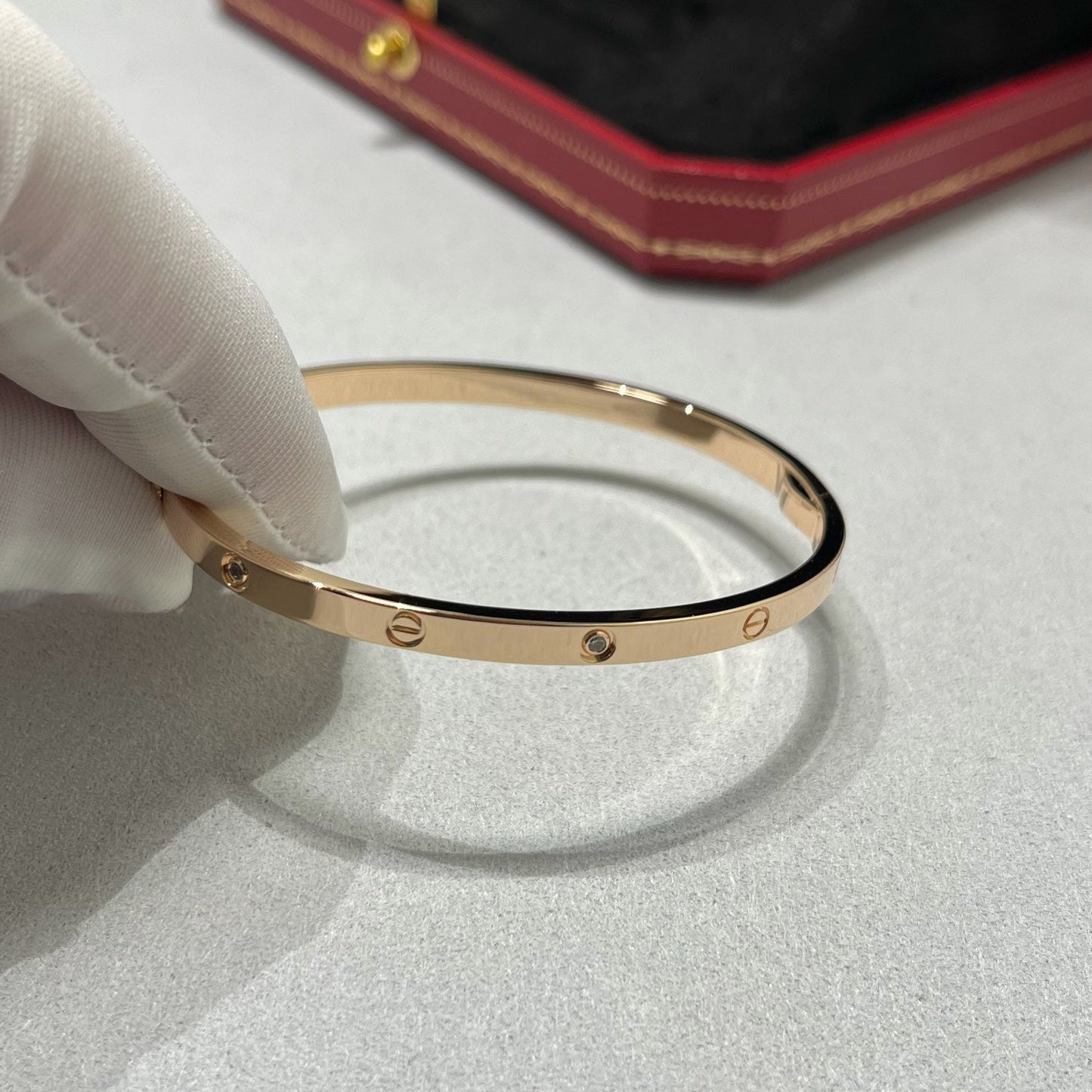 [CharmAmor]LOVE BRACELET 3.65MM 6 DIAMONDS