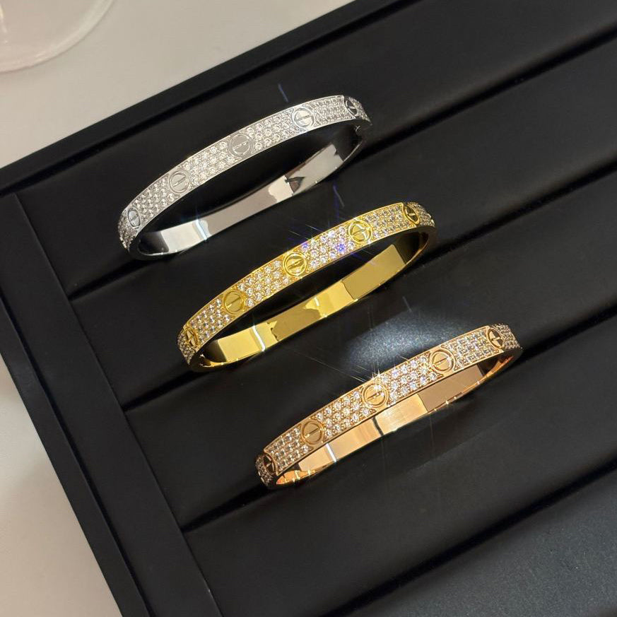 [CharmAmor]LOVE BRACELET 6.1MM DIAMOND-PAVED