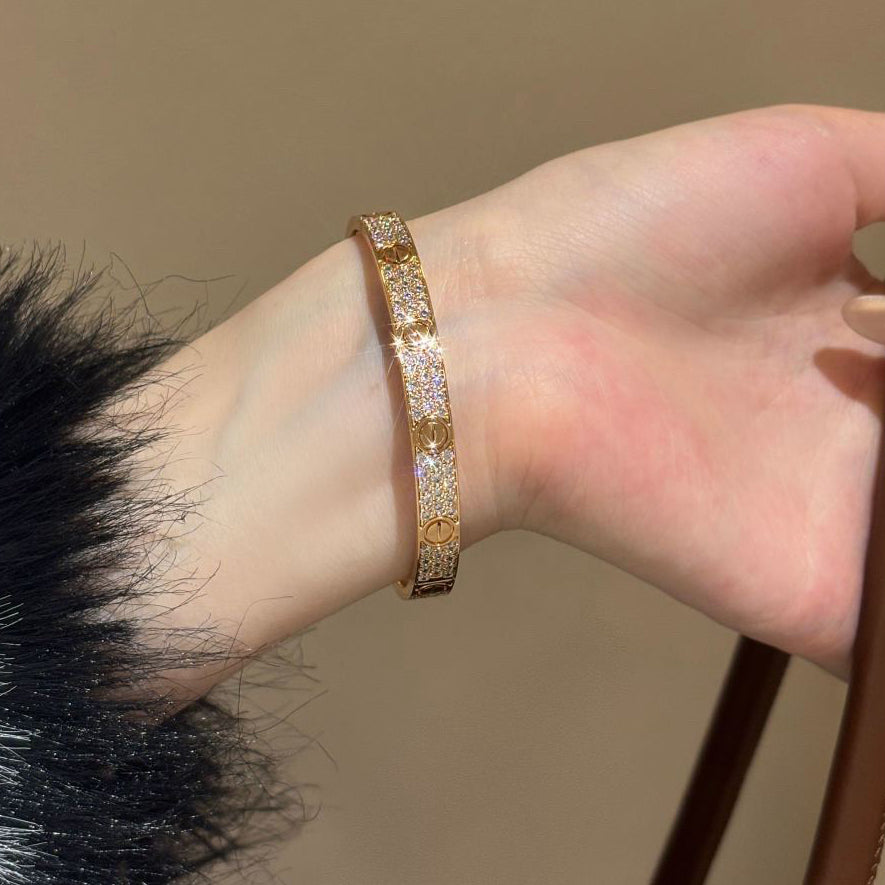 [CharmAmor]LOVE BRACELET 6.1MM DIAMOND-PAVED