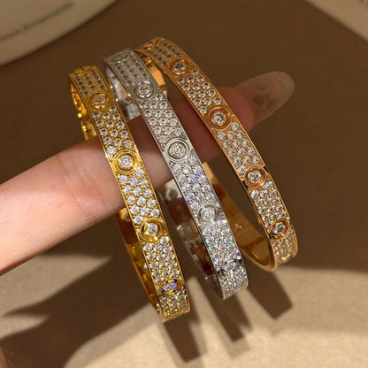 [CharmAmor]LOVE BRACELET 6.1MM DIAMOND-PAVED 10 BIG DIAMONDS