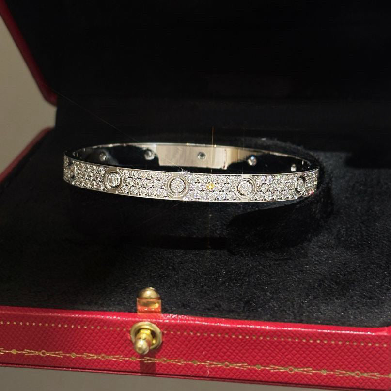 [CharmAmor]LOVE BRACELET 6.1MM DIAMOND-PAVED 10 BIG DIAMONDS