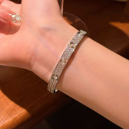 [CharmAmor]LOVE BRACELET 6.1MM DIAMOND-PAVED 10 BIG DIAMONDS