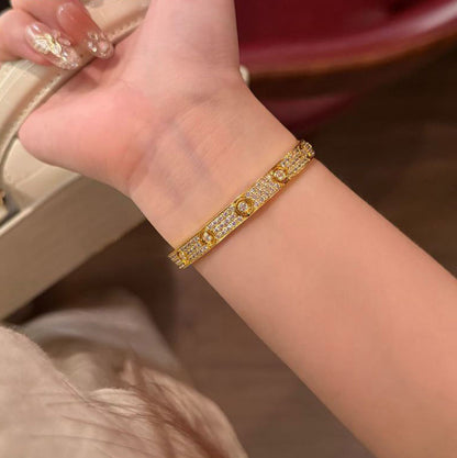 [CharmAmor]LOVE BRACELET 6.1MM DIAMOND-PAVED 10 BIG DIAMONDS
