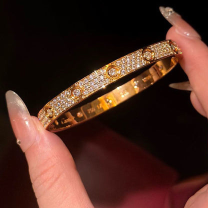 [CharmAmor]LOVE BRACELET 6.1MM DIAMOND-PAVED 10 BIG DIAMONDS