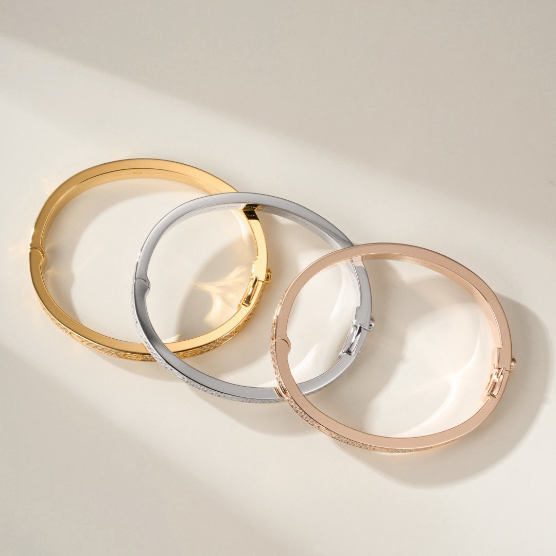 [CharmAmor]LOVE BRACELET 6.1MM DIAMOND-PAVED