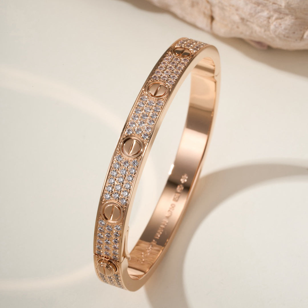 [CharmAmor]LOVE BRACELET 6.1MM DIAMOND-PAVED