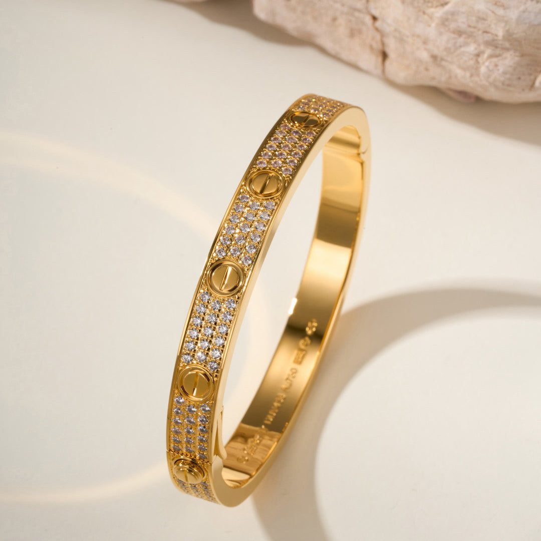 [CharmAmor]LOVE BRACELET 6.1MM DIAMOND-PAVED