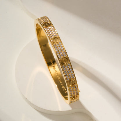 [CharmAmor]LOVE BRACELET 6.1MM DIAMOND-PAVED