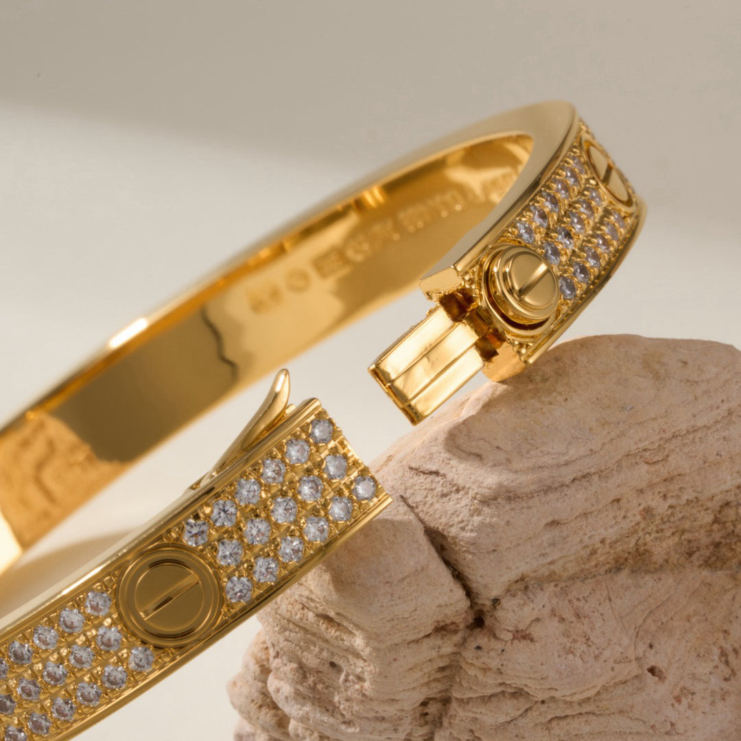 [CharmAmor]LOVE BRACELET 6.1MM DIAMOND-PAVED