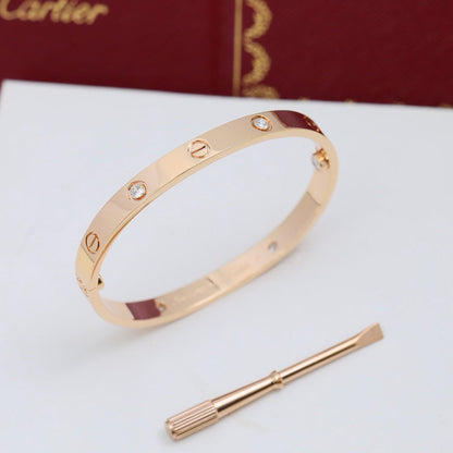 [CharmAmor]LOVE BRACELET 6.1MM 4 DIAMONDS