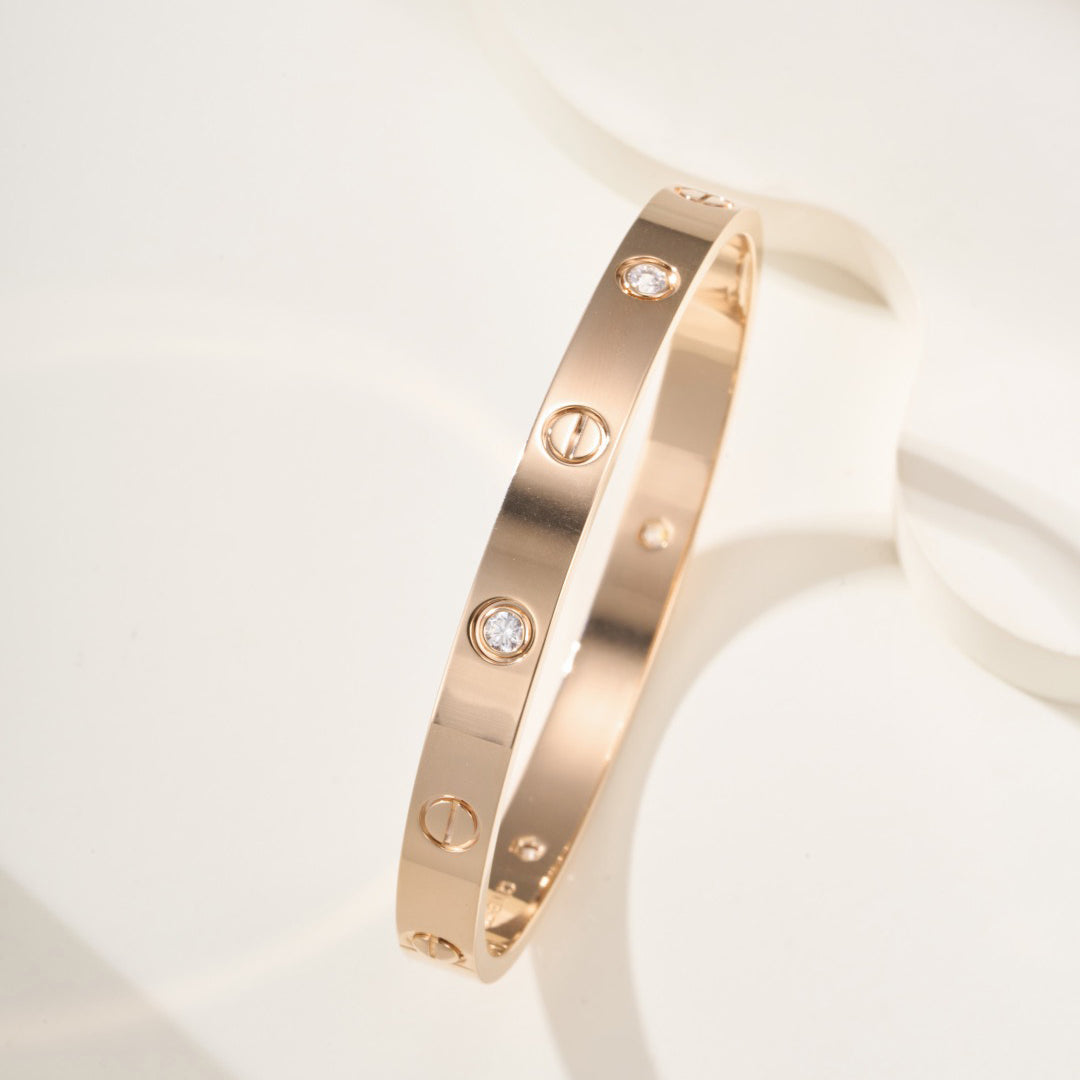 [CharmAmor]LOVE BRACELET 6.1MM 4 DIAMONDS