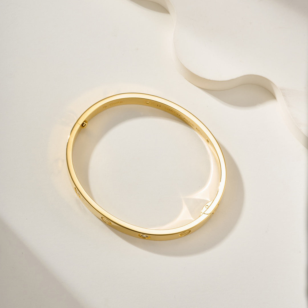 [CharmAmor]LOVE BRACELET 6.1MM 4 DIAMONDS