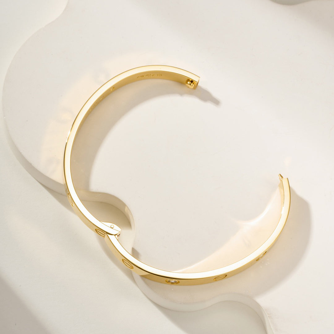 [CharmAmor]LOVE BRACELET 6.1MM 4 DIAMONDS