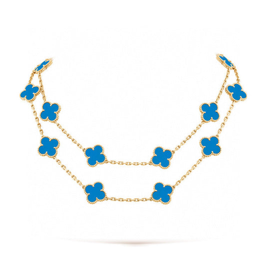 [CharmAmor]CLOVER 20 MOTIFS TURQUOISE GOLD