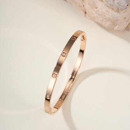 [CharmAmor]LOVE BRACELET 3.65MM 6 DIAMONDS