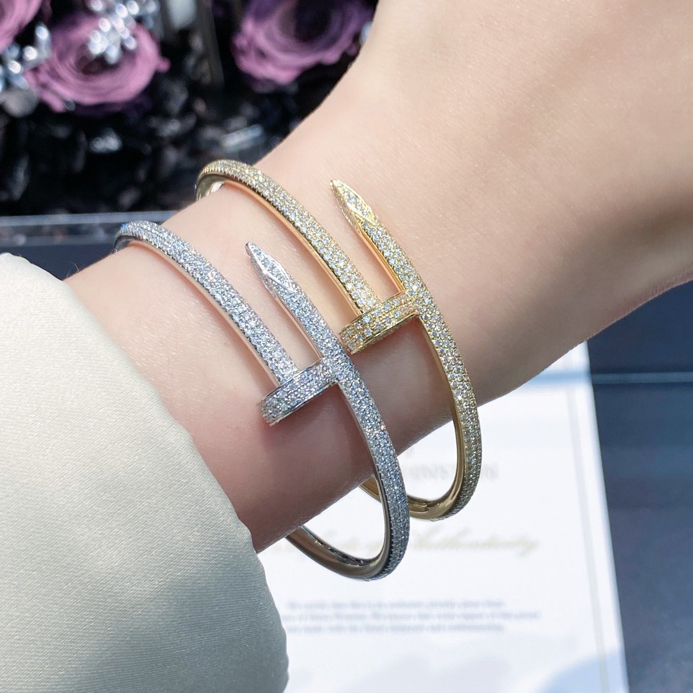 [CharmAmor]JUSTE BRACELET 3.5MM ALL DIAMONDS