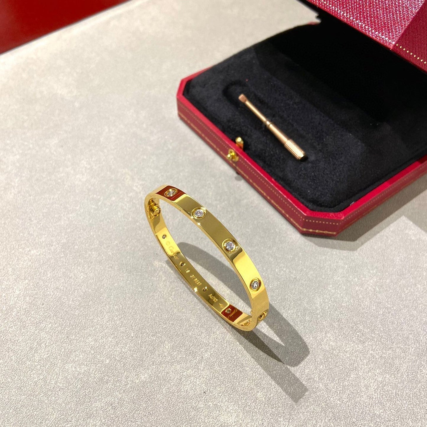[CharmAmor]LOVE BRACELET 6.1MM 10 DIAMONDS