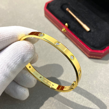 [CharmAmor]LOVE BRACELET 6.1MM 10 DIAMONDS