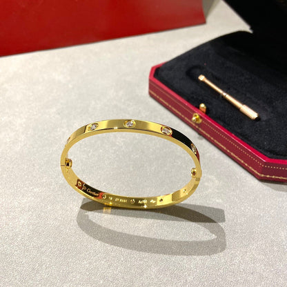 [CharmAmor]LOVE BRACELET 6.1MM 10 DIAMONDS