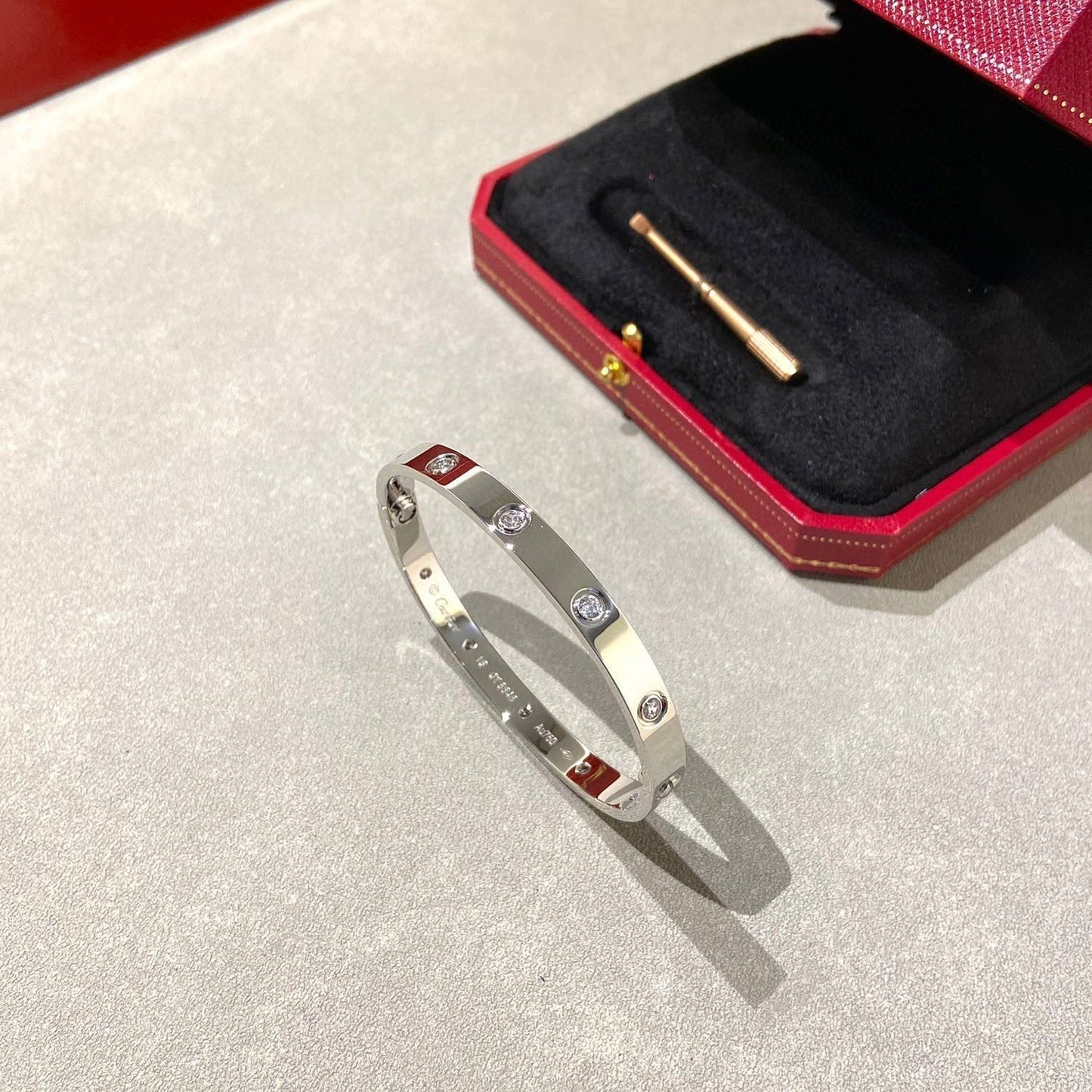 [CharmAmor]LOVE BRACELET 6.1MM 10 DIAMONDS