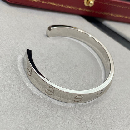 [CharmAmor]LOVE BRACELET 6.1MM 1 DIAMOND OPEN CUFF