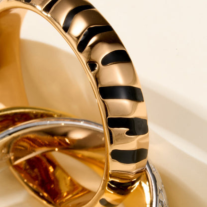 [CharmAmor]TRINITY  RING LEOPARD PRINT
