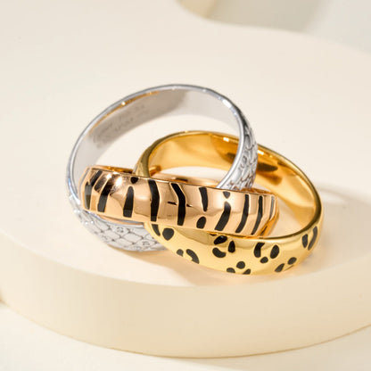 [CharmAmor]TRINITY  RING LEOPARD PRINT