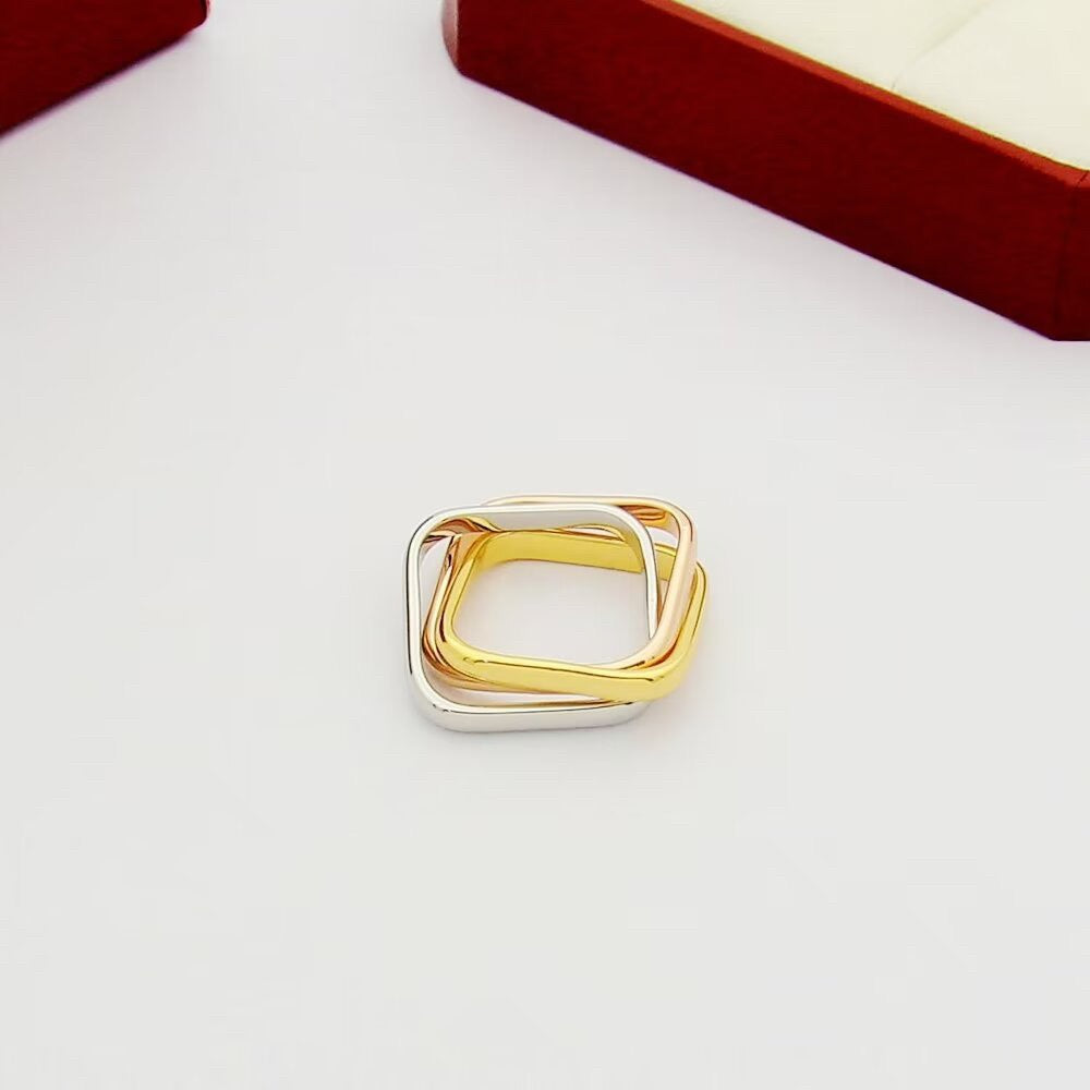 [CharmAmor]TRINITY 3.5MM CUSHION RING COLLECTION