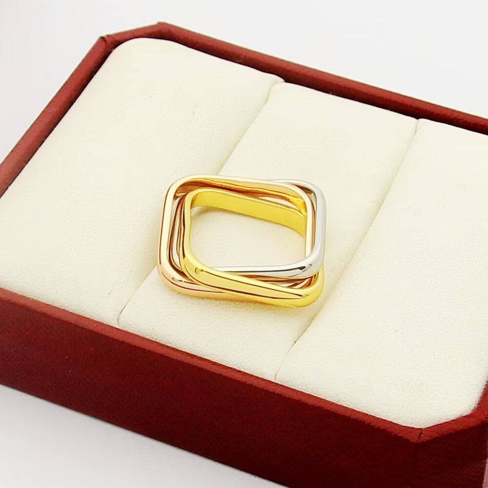 [CharmAmor]TRINITY 3.5MM CUSHION RING COLLECTION