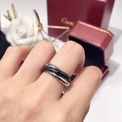 [CharmAmor]TRINITY 3.2MM RING BLACK CERAMIC