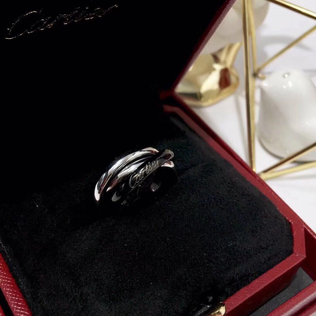 [CharmAmor]TRINITY 3.2MM RING BLACK CERAMIC