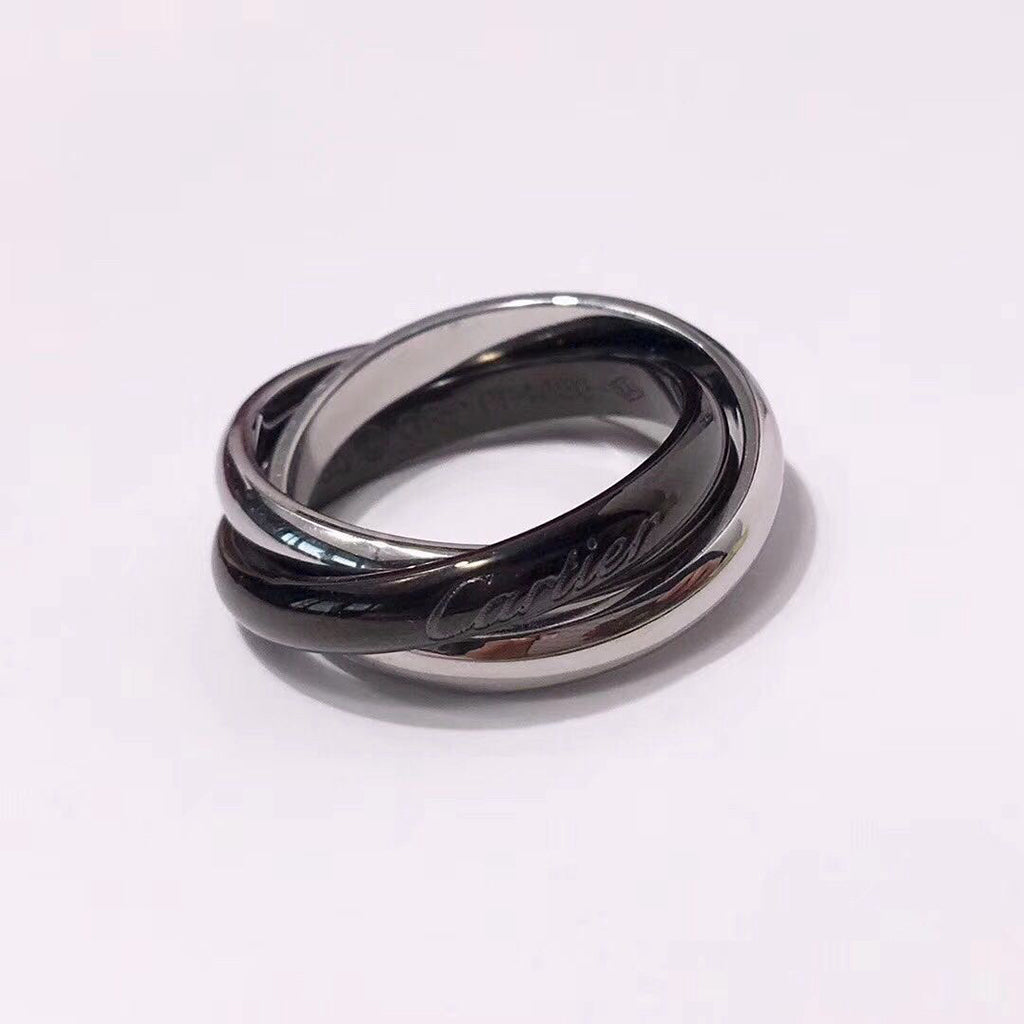 [CharmAmor]TRINITY 3.2MM RING BLACK CERAMIC