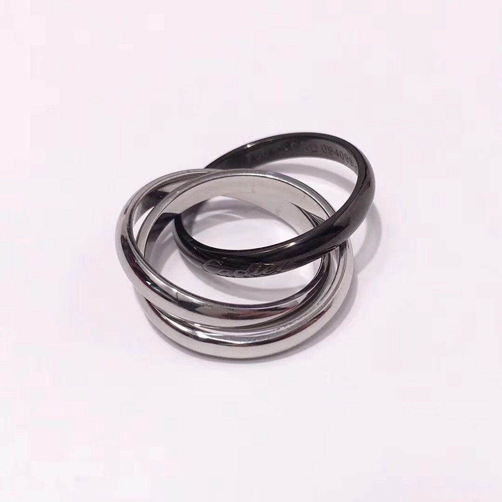 [CharmAmor]TRINITY 3.2MM RING BLACK CERAMIC