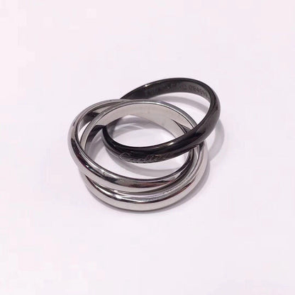 [CharmAmor]TRINITY 3.2MM RING BLACK CERAMIC