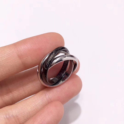 [CharmAmor]TRINITY 3.2MM RING BLACK CERAMIC