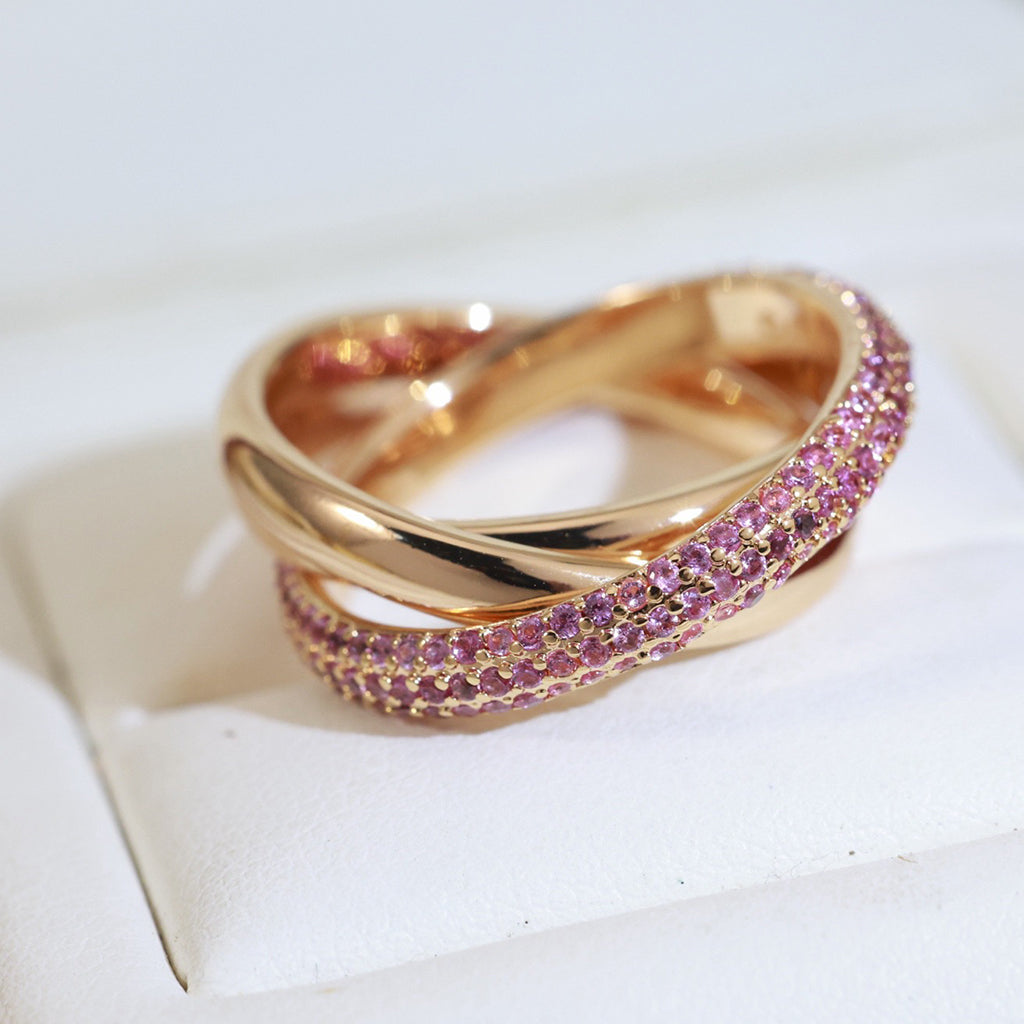 [CharmAmor]TRINITY 3.2MM RING PINK DIAMOND
