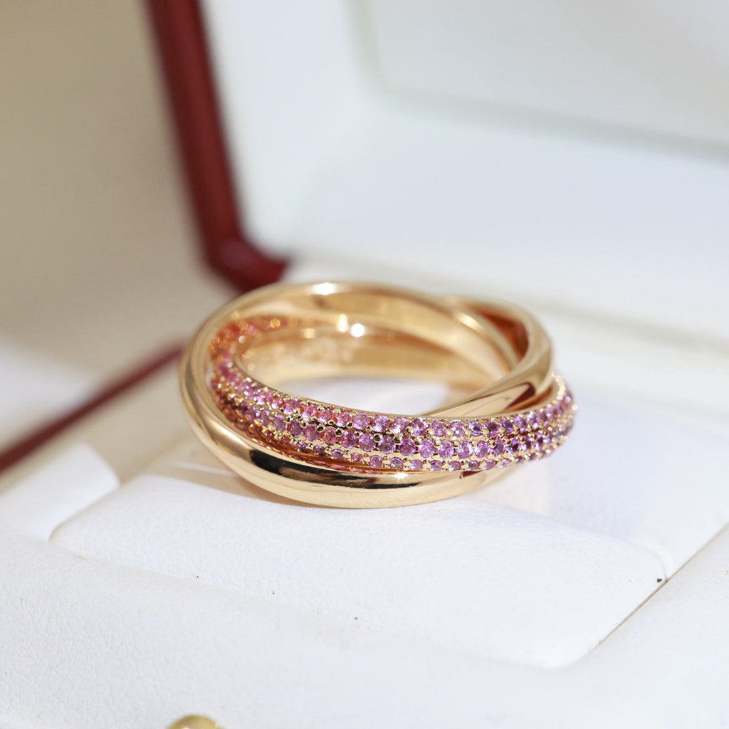 [CharmAmor]TRINITY 3.2MM RING PINK DIAMOND