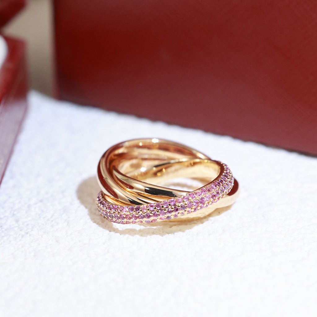 [CharmAmor]TRINITY 3.2MM RING PINK DIAMOND