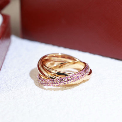 [CharmAmor]TRINITY 3.2MM RING PINK DIAMOND