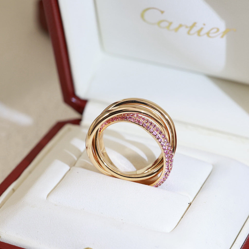 [CharmAmor]TRINITY 3.2MM RING PINK DIAMOND