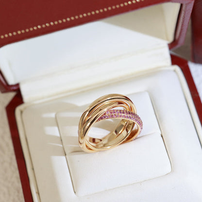 [CharmAmor]TRINITY 3.2MM RING PINK DIAMOND