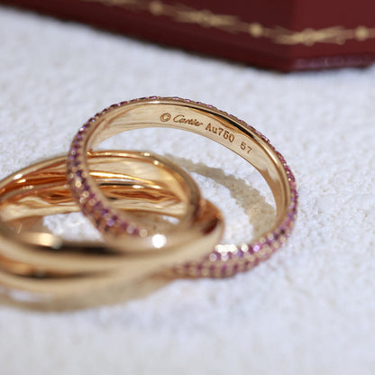 [CharmAmor]TRINITY 3.2MM RING PINK DIAMOND