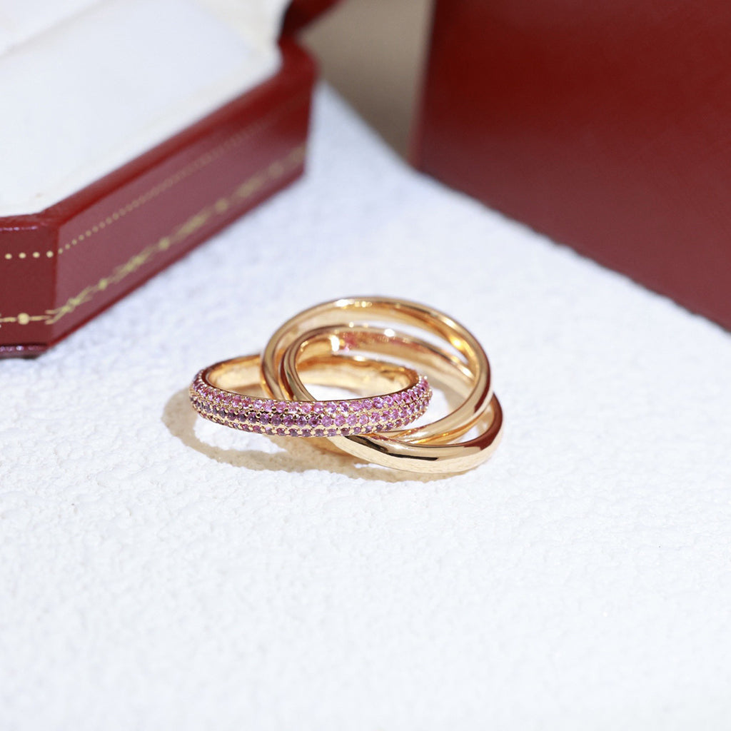 [CharmAmor]TRINITY 3.2MM RING PINK DIAMOND