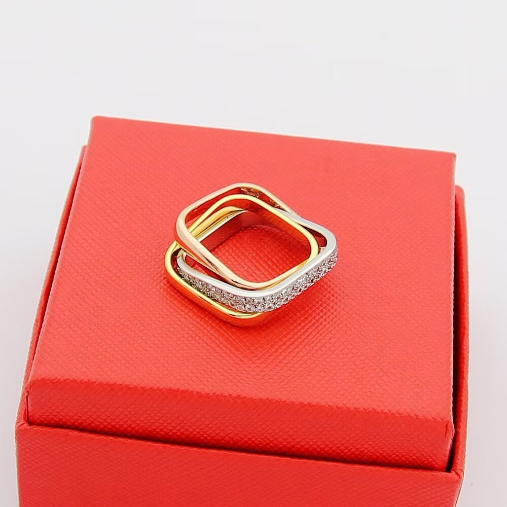 [CharmAmor]TRINITY 3.5MM CUSHION RING COLLECTION