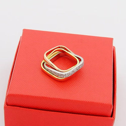 [CharmAmor]TRINITY 3.5MM CUSHION RING COLLECTION